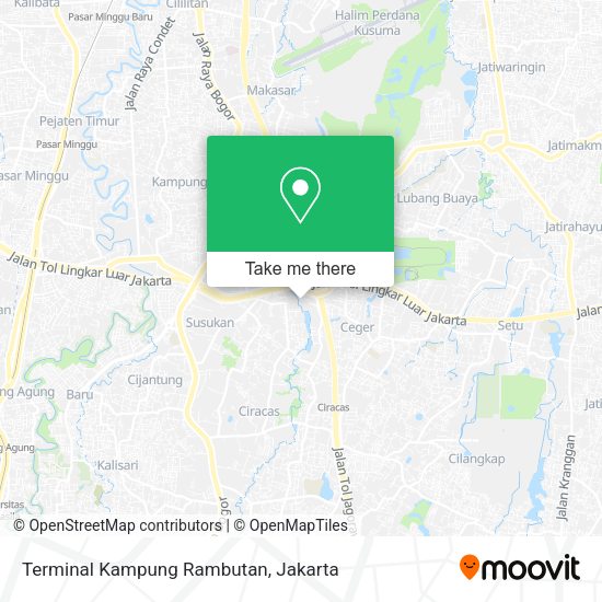 Terminal Kampung Rambutan map