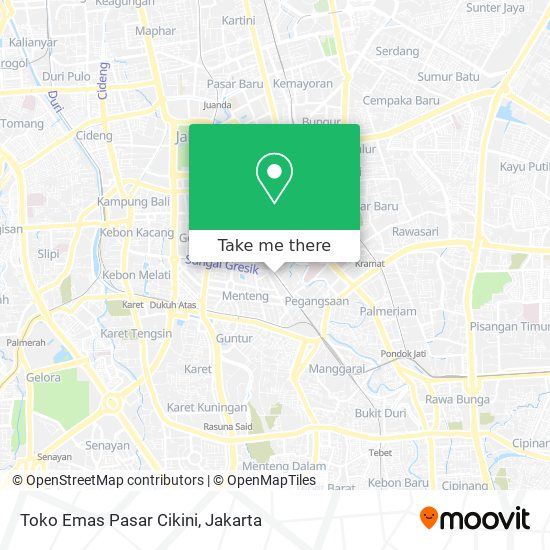 Toko Emas Pasar Cikini map