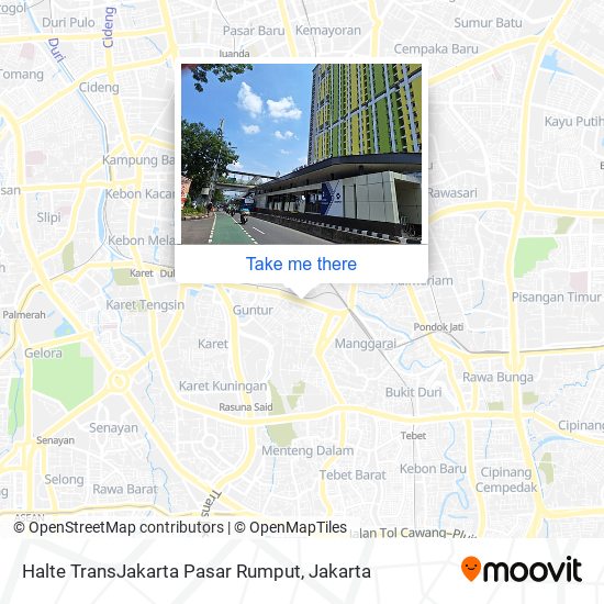 Halte TransJakarta Pasar Rumput map