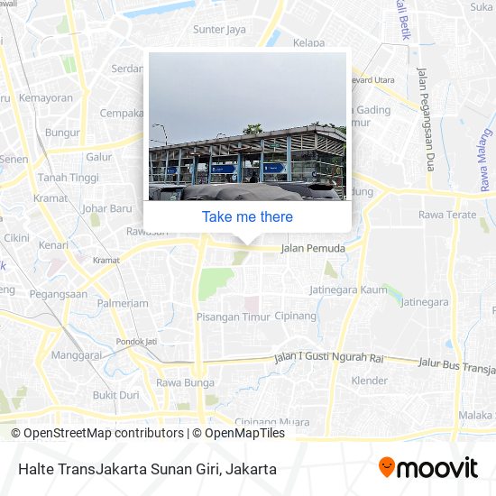Halte TransJakarta Sunan Giri map