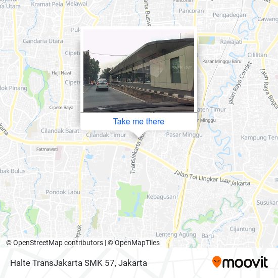 Halte TransJakarta SMK 57 map