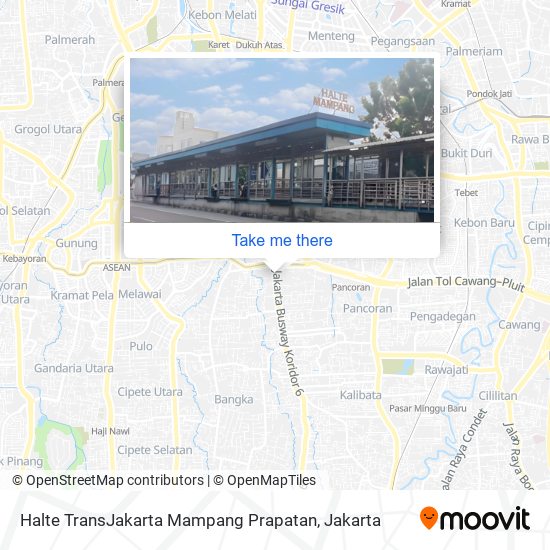 Halte TransJakarta Mampang Prapatan map