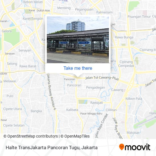 Halte TransJakarta Pancoran Tugu map