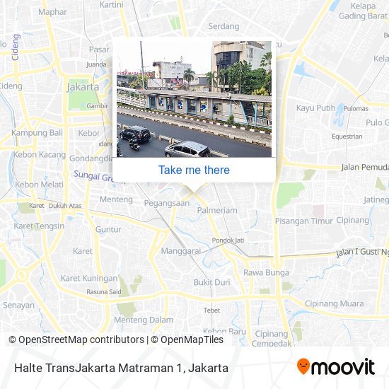 Halte TransJakarta Matraman 1 map