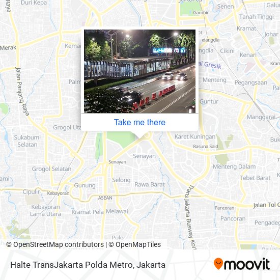 Halte TransJakarta Polda Metro map