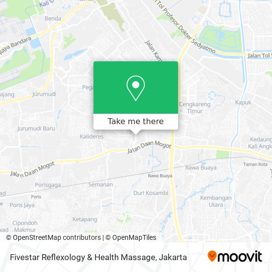 Fivestar Reflexology & Health Massage map