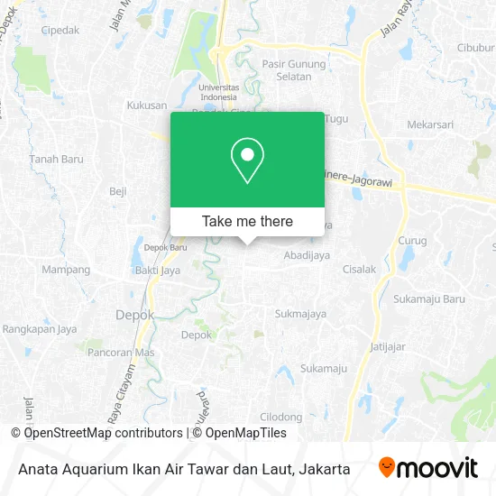 Anata Aquarium Ikan Air Tawar dan Laut map