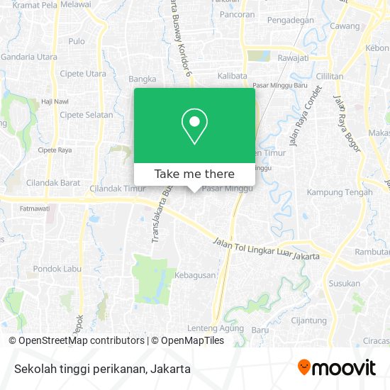 Sekolah tinggi perikanan map