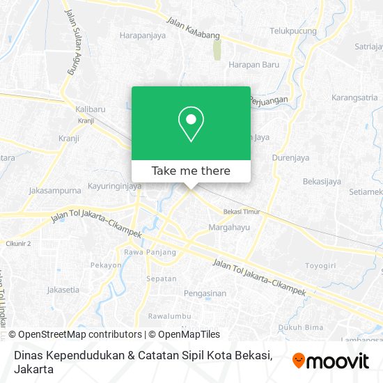 Dinas Kependudukan & Catatan Sipil Kota Bekasi map