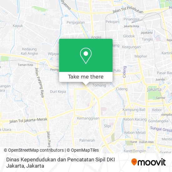 Dinas Kependudukan dan Pencatatan Sipil DKI Jakarta map
