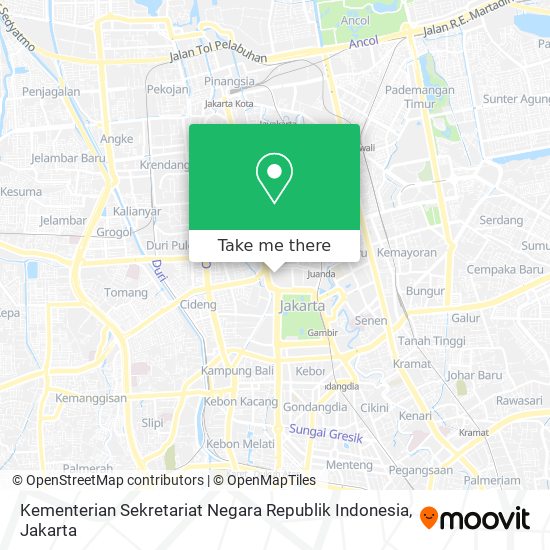 Kementerian Sekretariat Negara Republik Indonesia map