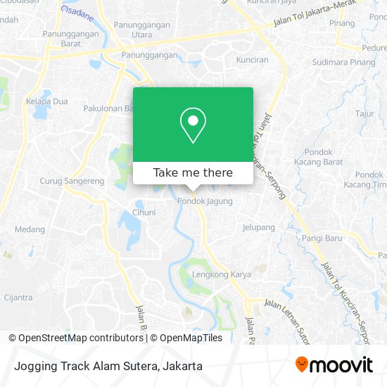 Jogging Track Alam Sutera map