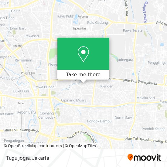 Tugu jogja map