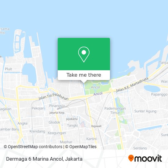 Dermaga 6 Marina Ancol map