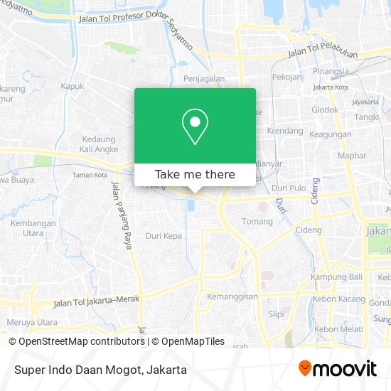 Super Indo Daan Mogot map