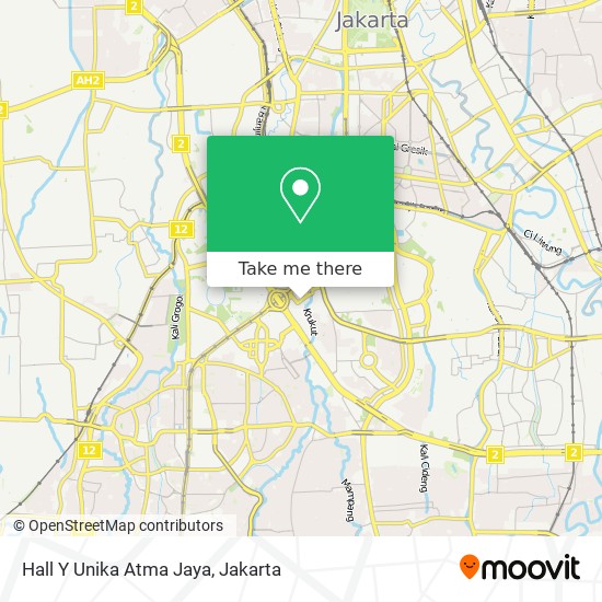 Hall Y Unika Atma Jaya map