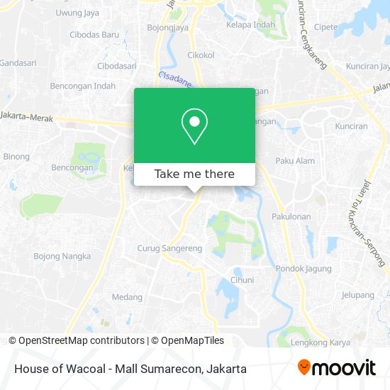 House of Wacoal - Mall Sumarecon map