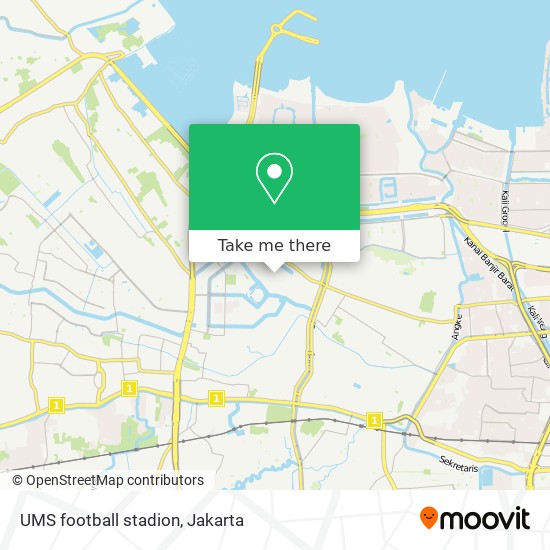 UMS football stadion map