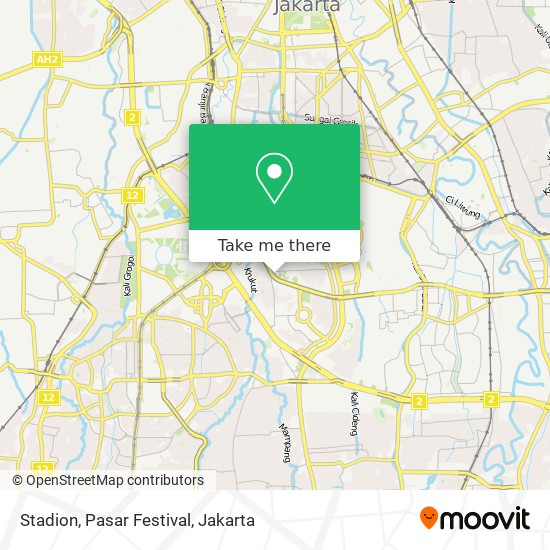 Stadion, Pasar Festival map