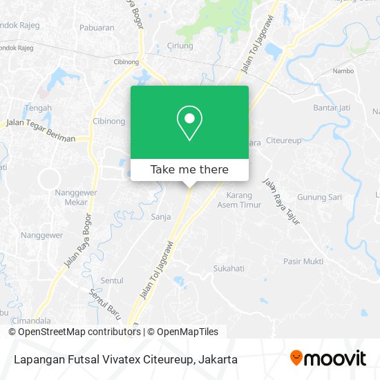 Lapangan Futsal Vivatex Citeureup map