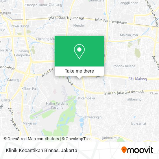 Klinik Kecantikan B'nnas map