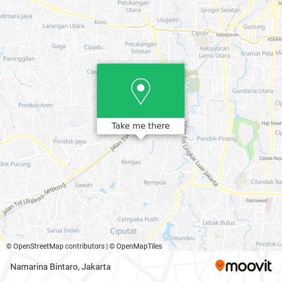 Namarina Bintaro map