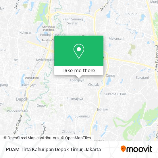 PDAM Tirta Kahuripan Depok Timur map