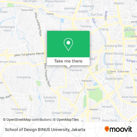 School of Design BINUS University map