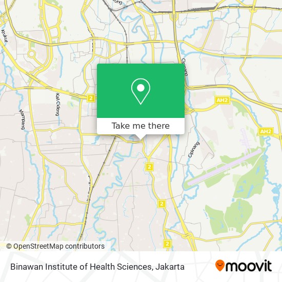 Binawan Institute of Health Sciences map