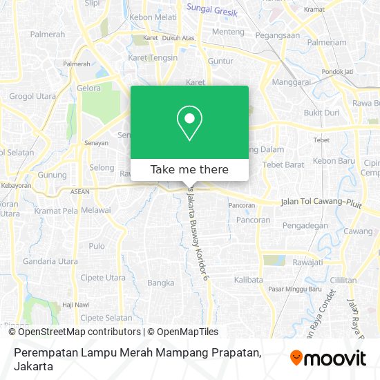 Perempatan Lampu Merah Mampang Prapatan map