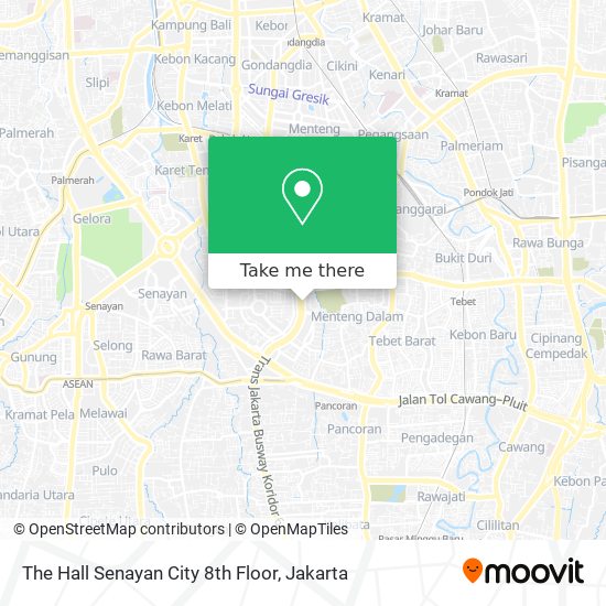 The Hall Senayan City 8th Floor map