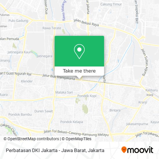 Perbatasan DKI Jakarta - Jawa Barat map