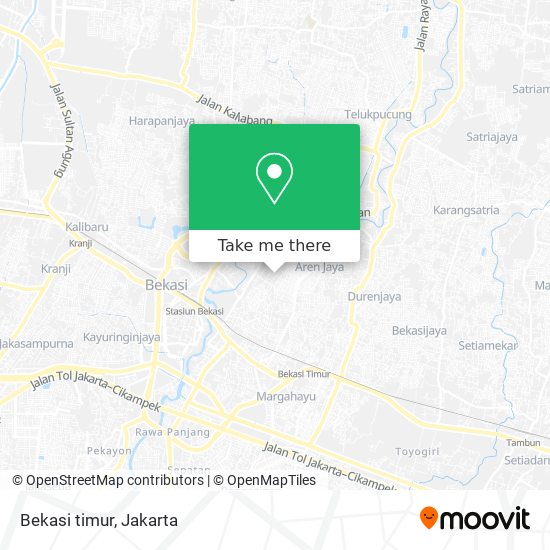 Bekasi timur map