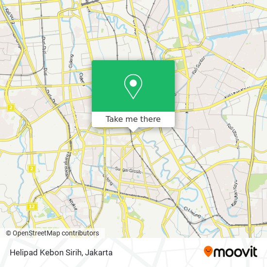 Helipad Kebon Sirih map