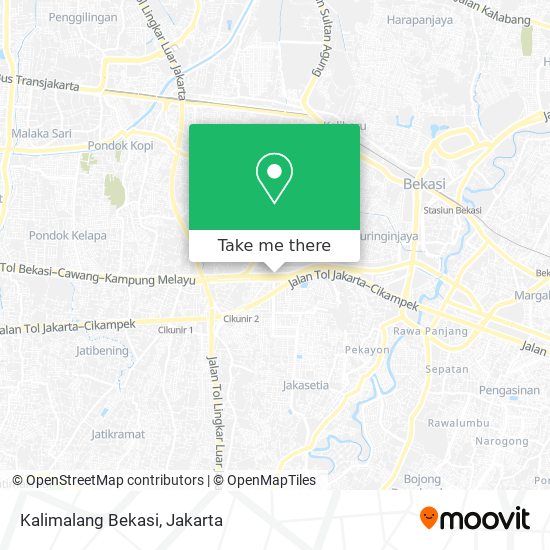 Kalimalang Bekasi map