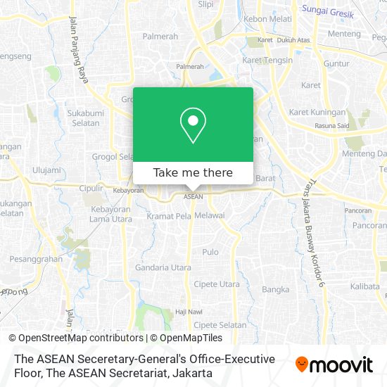The ASEAN Seceretary-General's Office-Executive Floor, The ASEAN Secretariat map