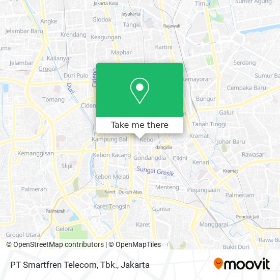 PT Smartfren Telecom, Tbk. map