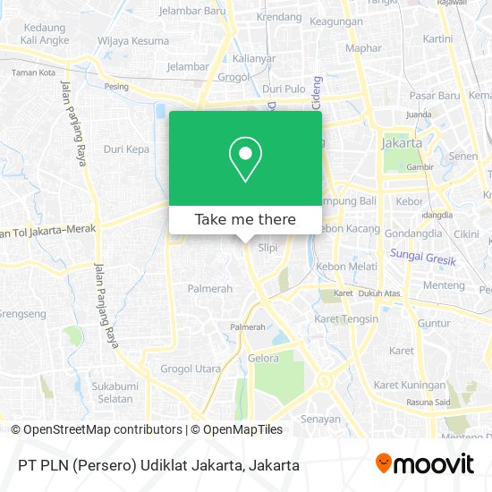 PT PLN (Persero) Udiklat Jakarta map