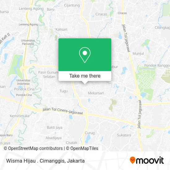 Wisma Hijau . Cimanggis map