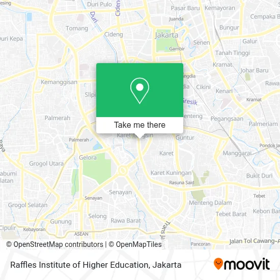 Raffles Institute of Higher Education map