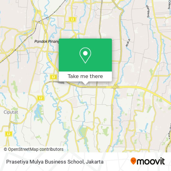 Prasetiya Mulya Business School map