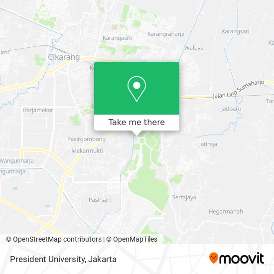 President University map