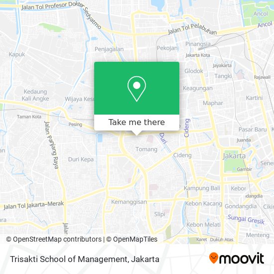 Trisakti School of Management map