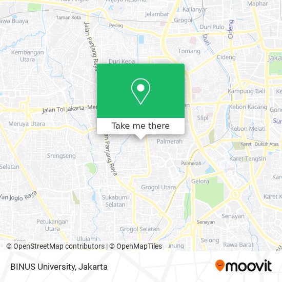 BINUS University map