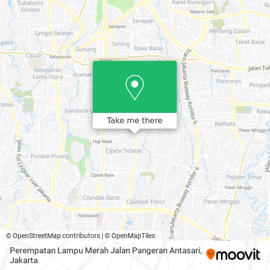 Perempatan Lampu Merah Jalan Pangeran Antasari map