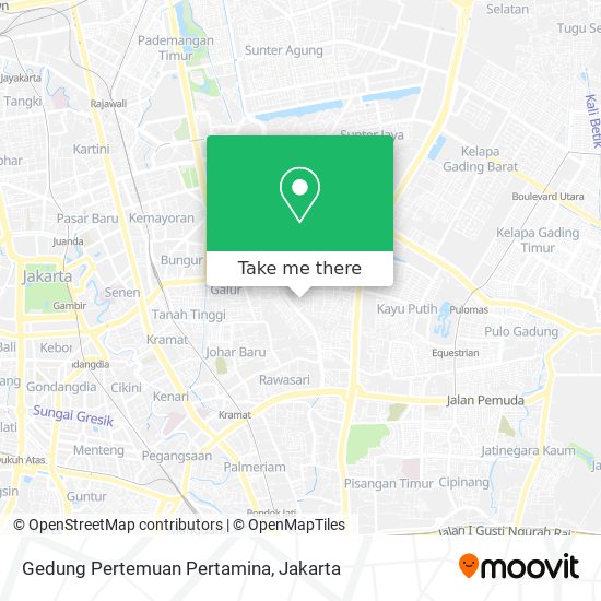 Gedung Pertemuan Pertamina map