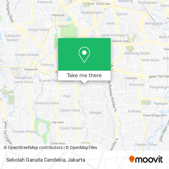 Sekolah Garuda Cendekia map