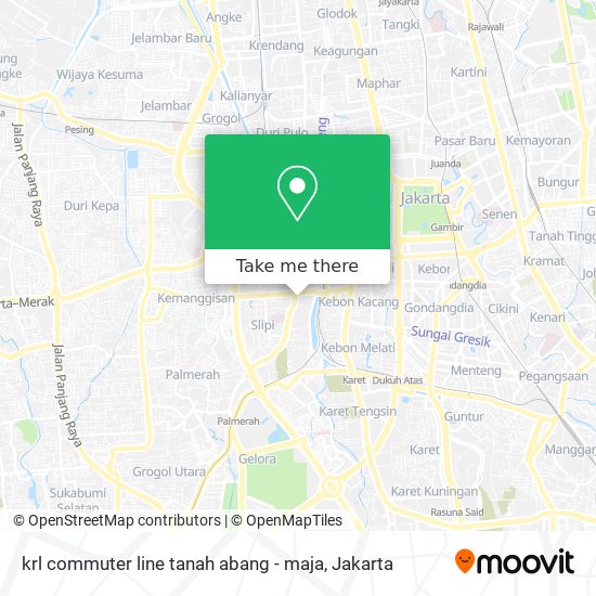krl commuter line tanah abang - maja map
