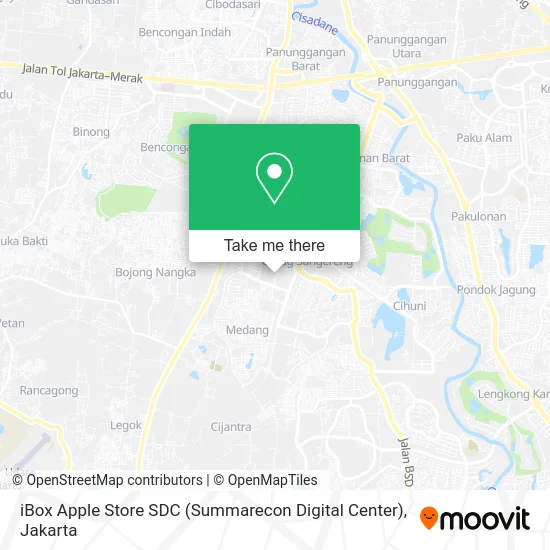 iBox Apple Store SDC (Summarecon Digital Center) map