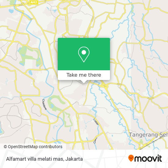 Alfamart villa melati mas map